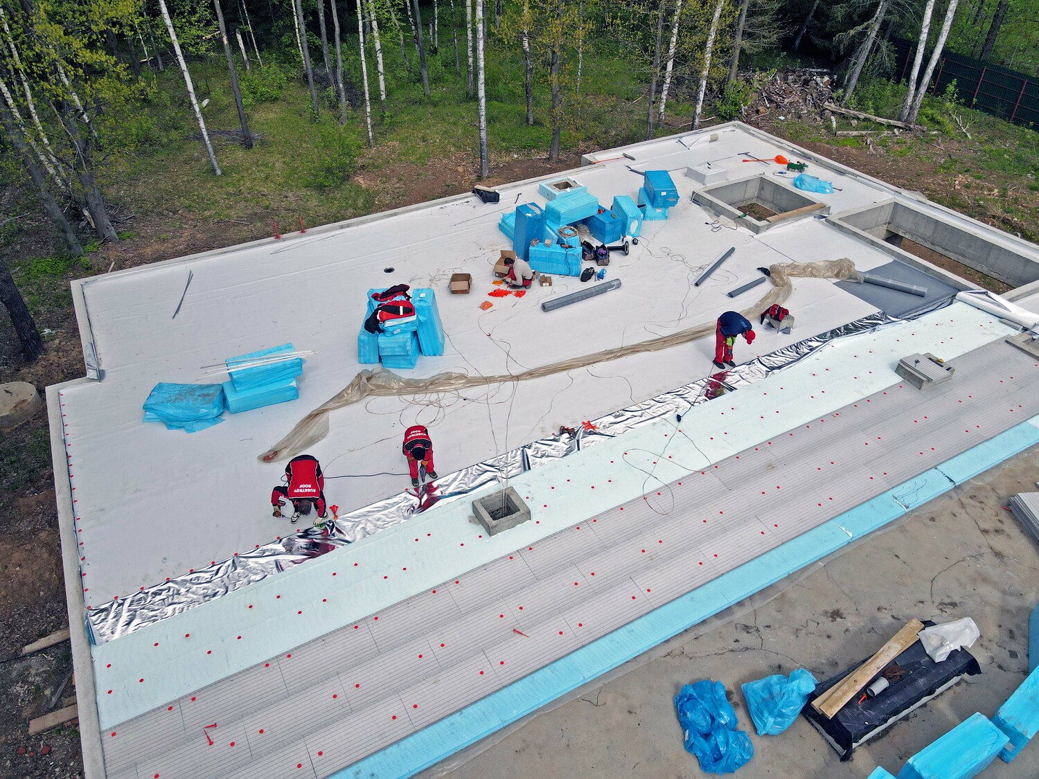 коттедж плоская кровля плоская пвх кровля расчет монтаж