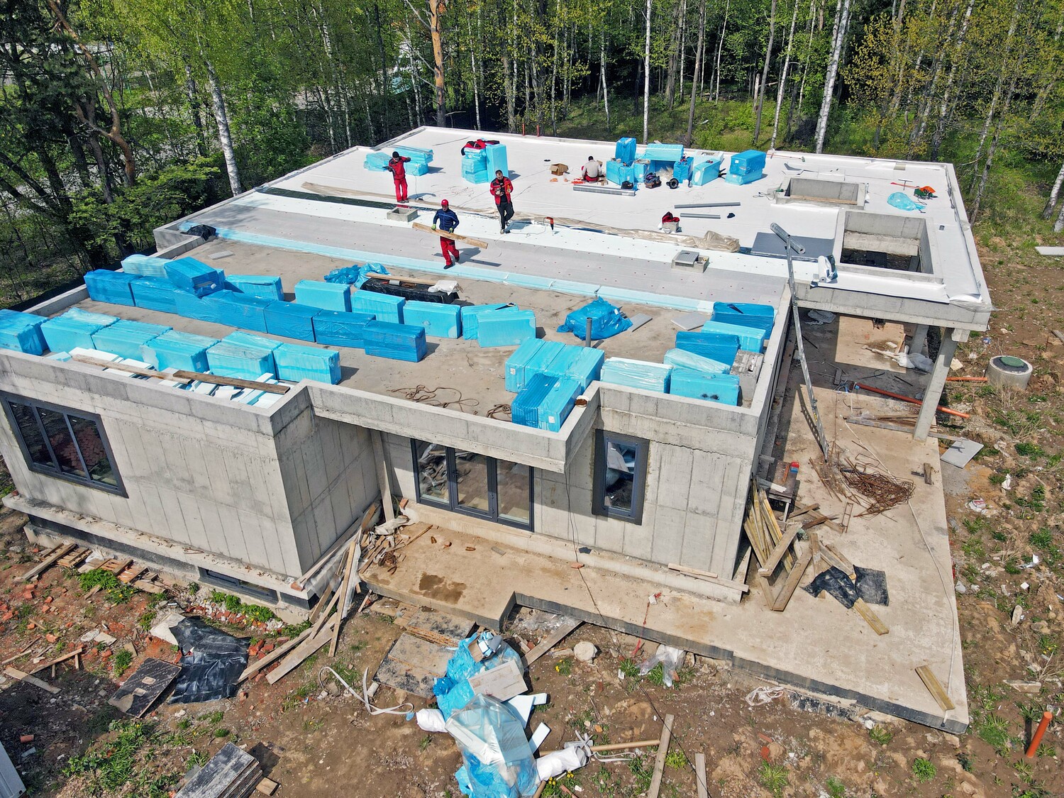 Русстрой Roof пвх мембранная кровля монтаж плоской кровли